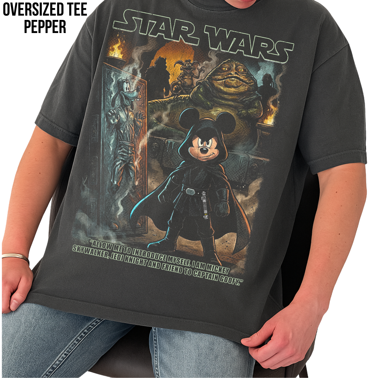 Mickey Skywalker Jabba’s Palace Shirt — Vintage Star Wars Disney Crossover Tee