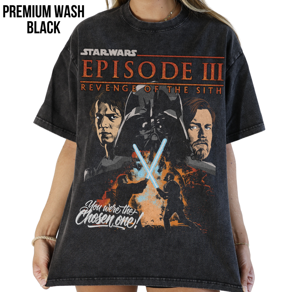 Star Wars Revenge of the Sith Shirt – Anakin vs Obi-Wan Graphic Tee, Episode III Vintage Shirt