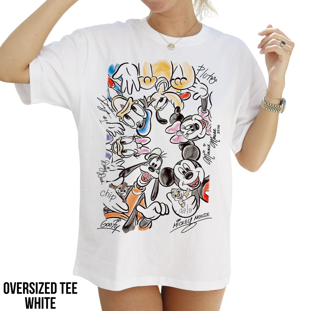 Retro Disney Characters Shirt – Mickey Minnie Friends Shirt