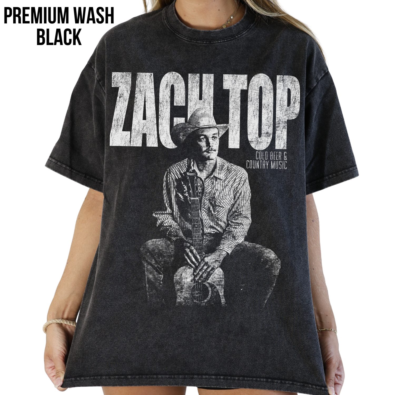 Vintage Zach Top Shirt – Cold Beer & Country Music Tee