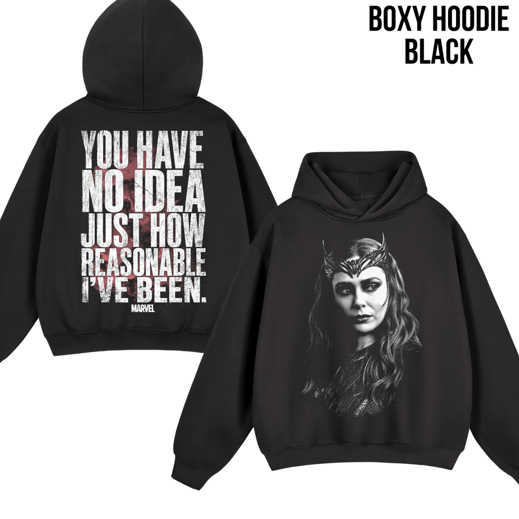 Scarlet Witch Shirt – Wanda Maximoff You Have No Idea Just How Reasonable I've Been Tee, Scarlet Witch Marvel Fan Gift, WandaVision Graphic Shirt, Marvel Villain Shirt