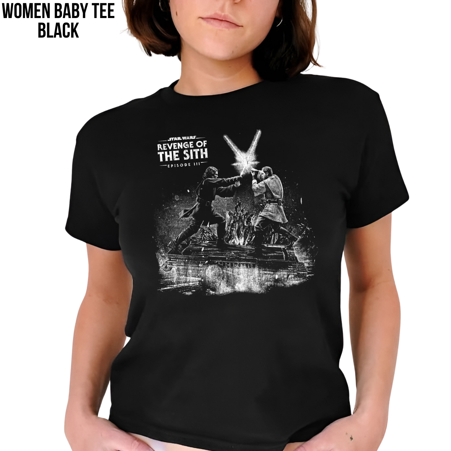 Vintage Revenge of the Sith Shirt: Anakin vs Obi-Wan Duel Tee, Star Wars Episode III Shirt, Mustafar Battle Shirt, Star Wars Fan Gift