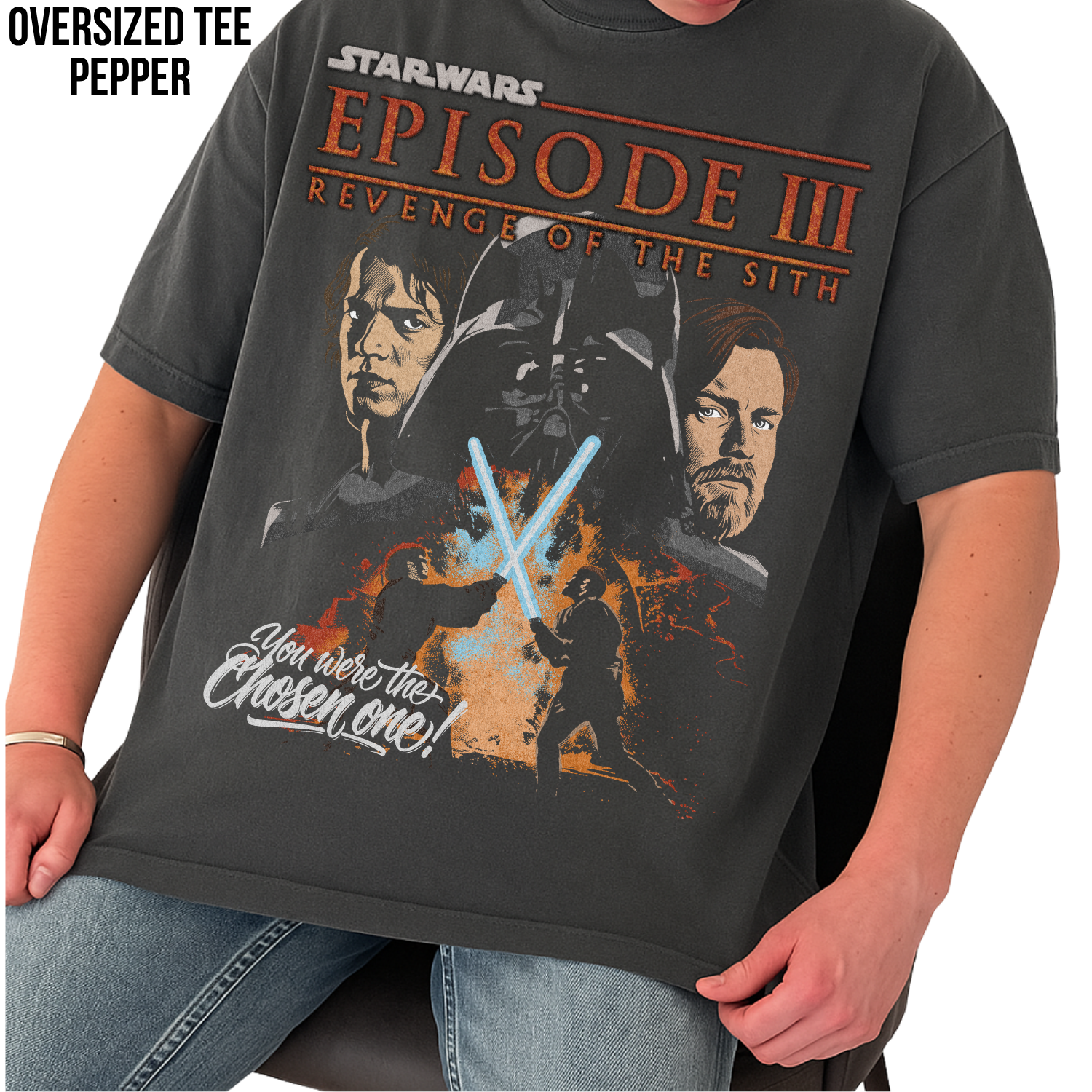 Star Wars Revenge of the Sith Shirt – Anakin vs Obi-Wan Graphic Tee, Episode III Vintage Shirt