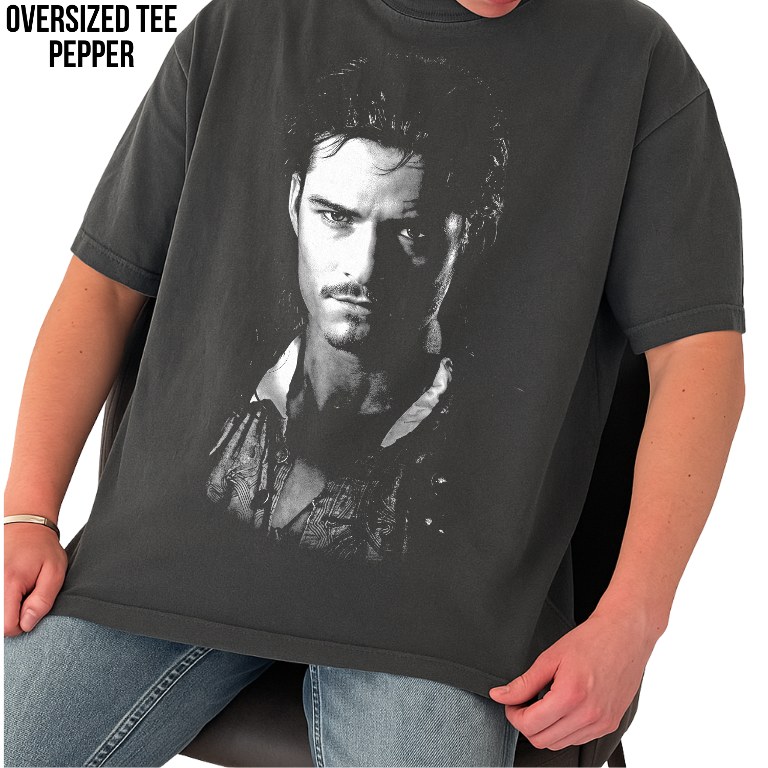 Pirates of the Caribbean Will Turner Shirt – Orlando Bloom Will Turner Portrait Tee, Pirates of the Caribbean Fan Gift, Will Turner Graphic Shirt, Disney Pirates Shirt