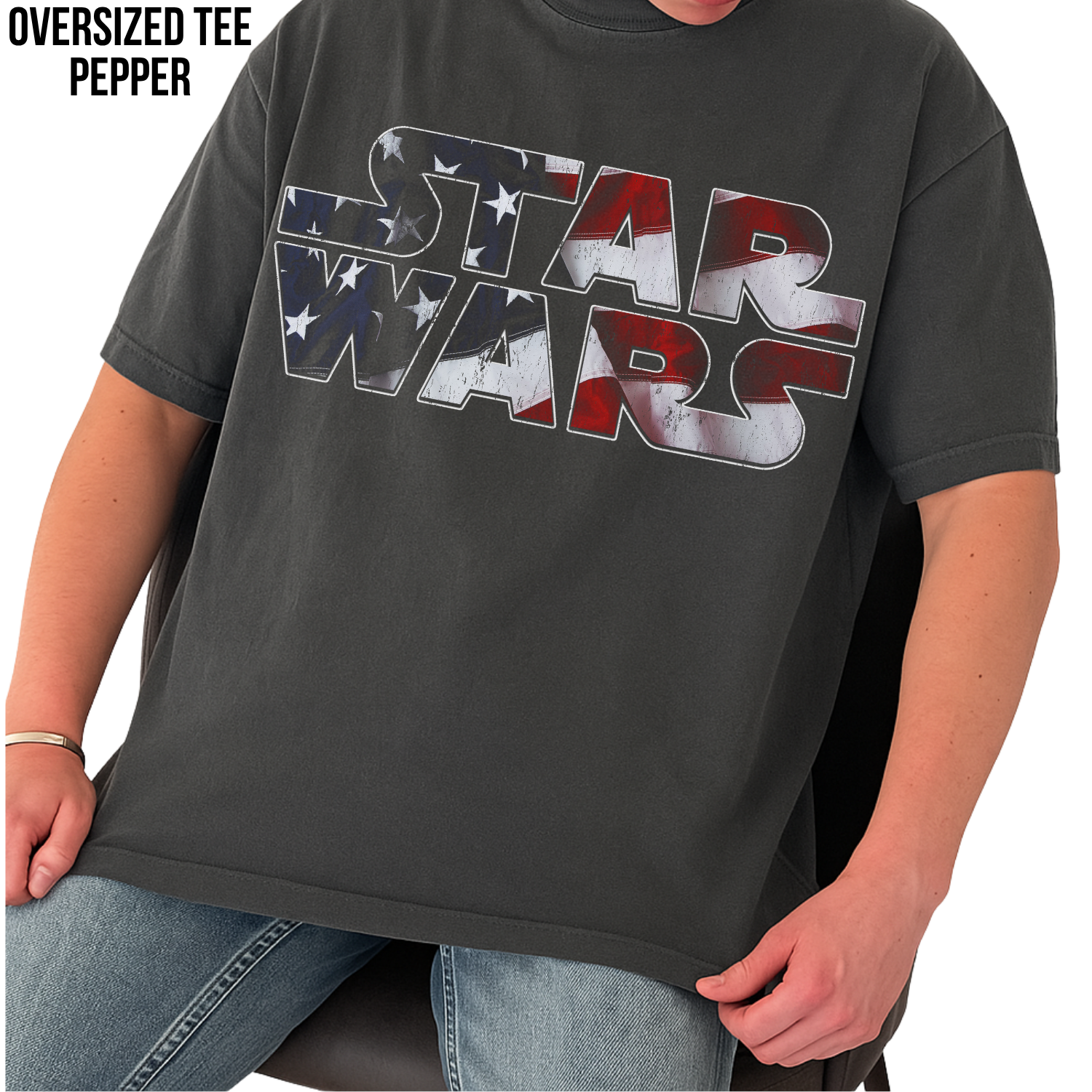 Star Wars Shirt – American Flag Logo Graphic Tee, Star Wars Fan Gift, 4th of July Star Wars Shirt, Galaxy's Edge Disney Shirt