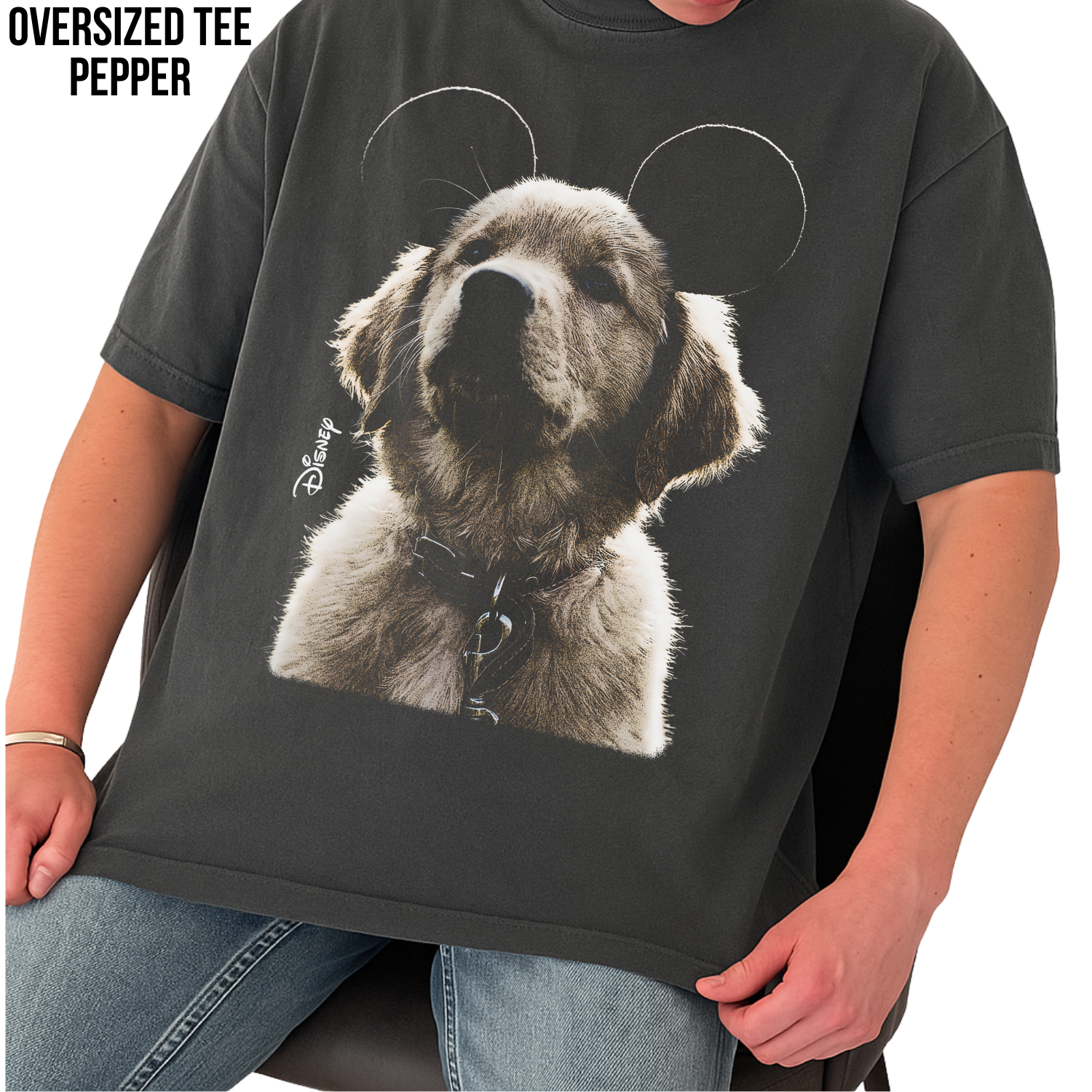 Disney Dog Mickey Ears Shirt - Golden Retriever Puppy Shirt