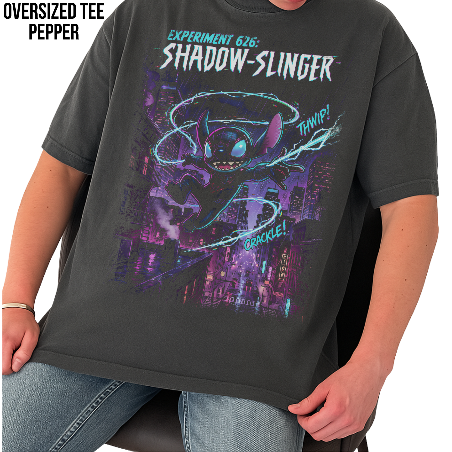 Experiment 626 Stitch Shirt: Stitch Spider-Man Spider-Verse Tee