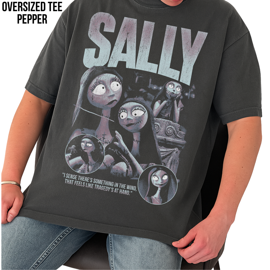 Sally Shirt – Nightmare Before Christmas Sally Vintage Bootleg Graphic Shirt, Sally Portrait Tee, Disney Fan Gift, Halloween Movie Merch