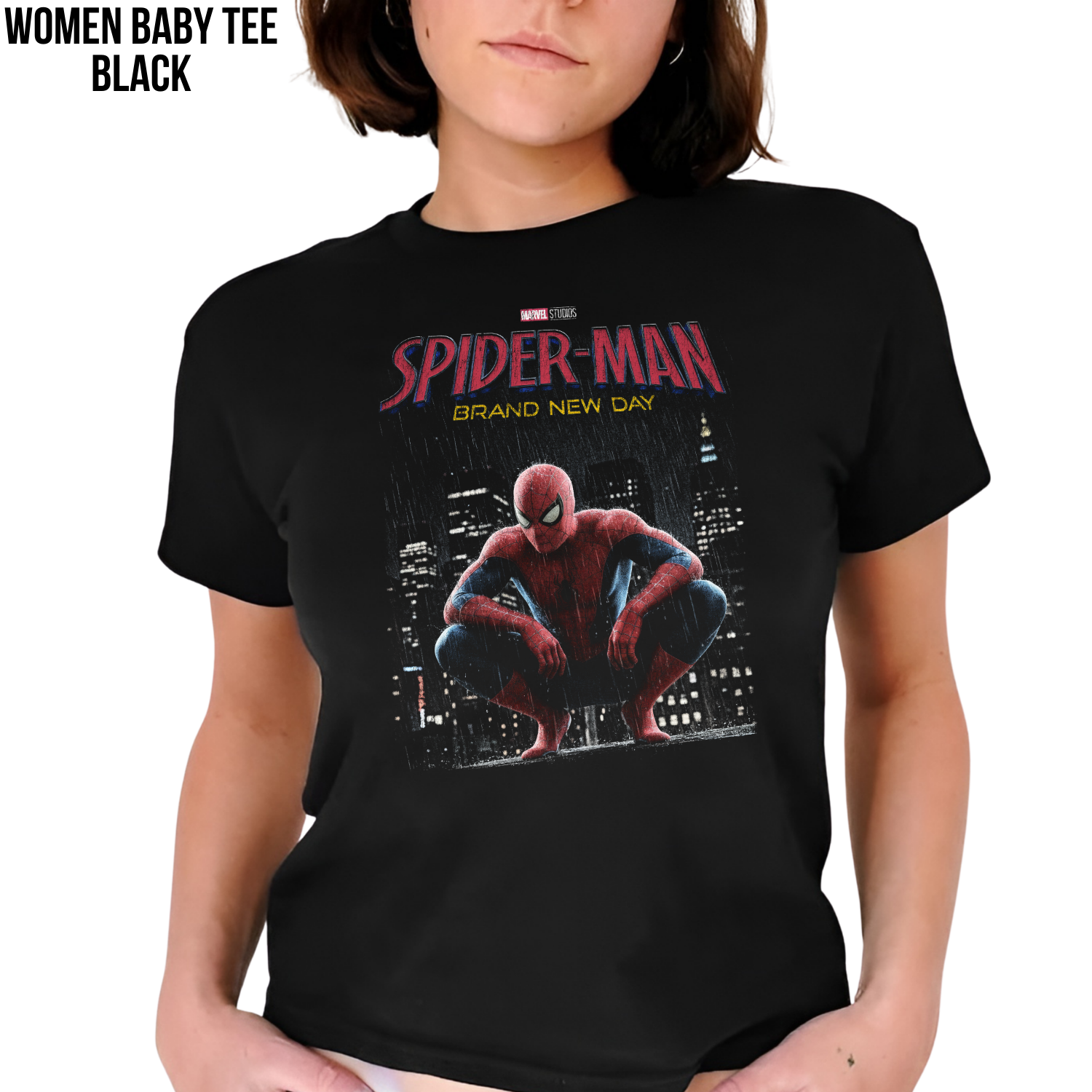 Spider-Man Brand New Day Shirt: Marvel Tom Holland Spider Man Movie Tee