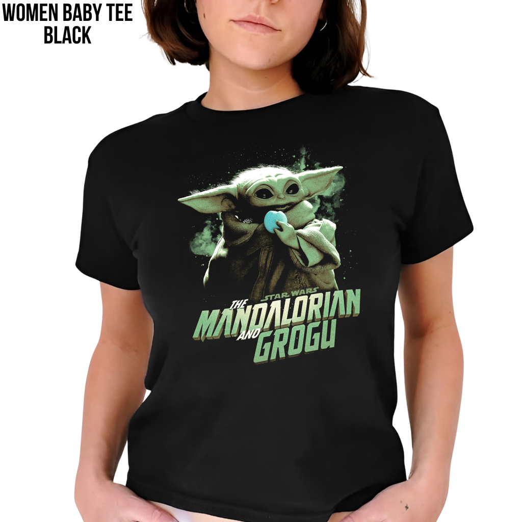 Mandalorian and Grogu Shirt: Grogu Baby Yoda Star Wars tee