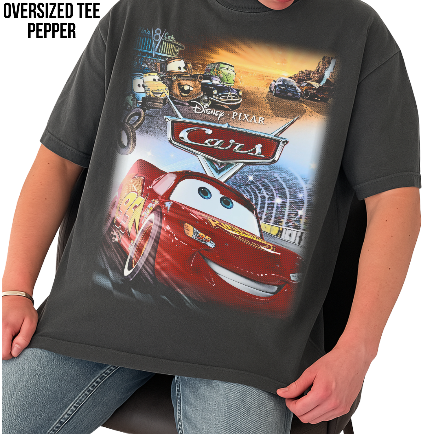 Disney Pixar Cars Shirt – Lightning McQueen and Mater Graphic Tee