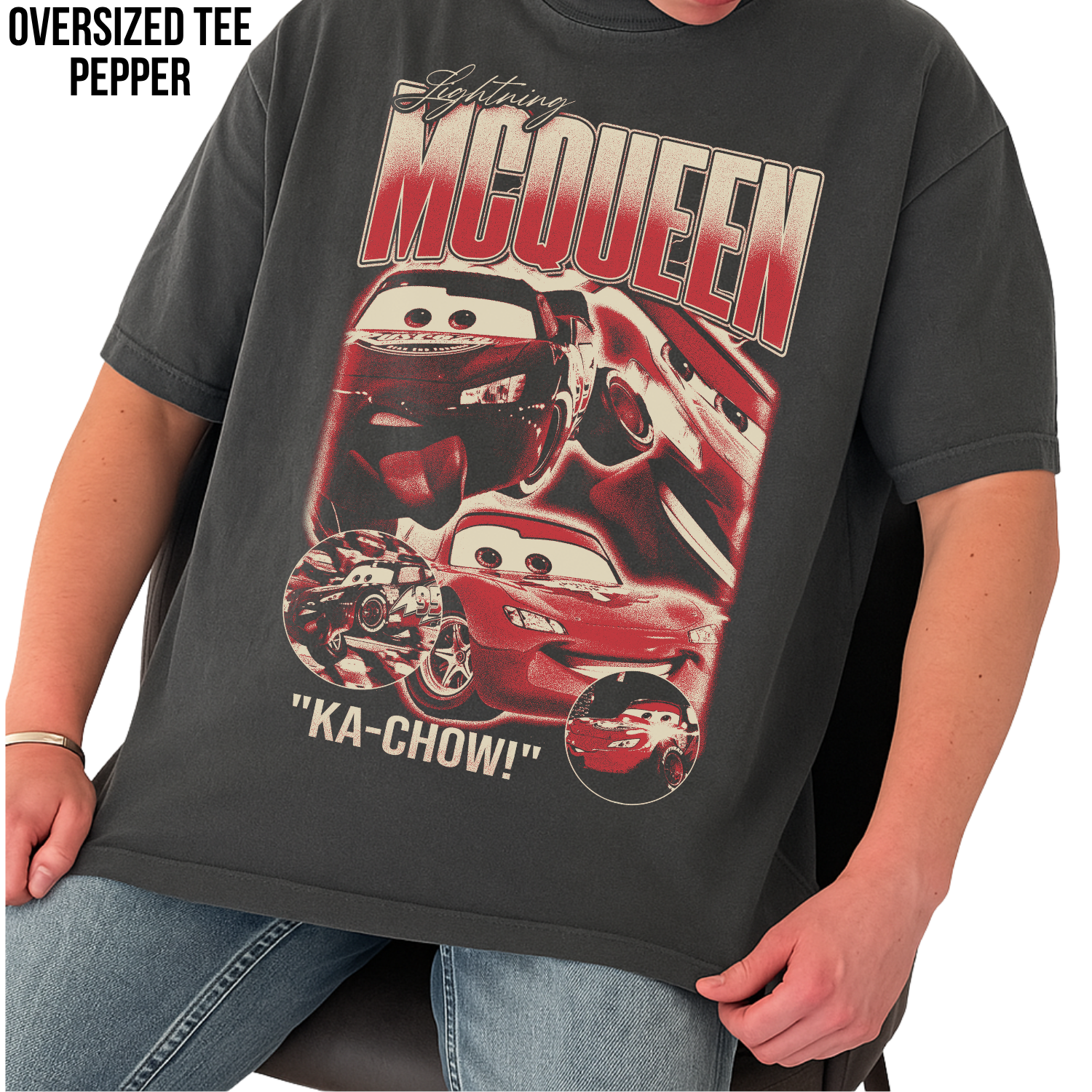 Lightning McQueen Shirt – Vintage Cars Pixar Tee