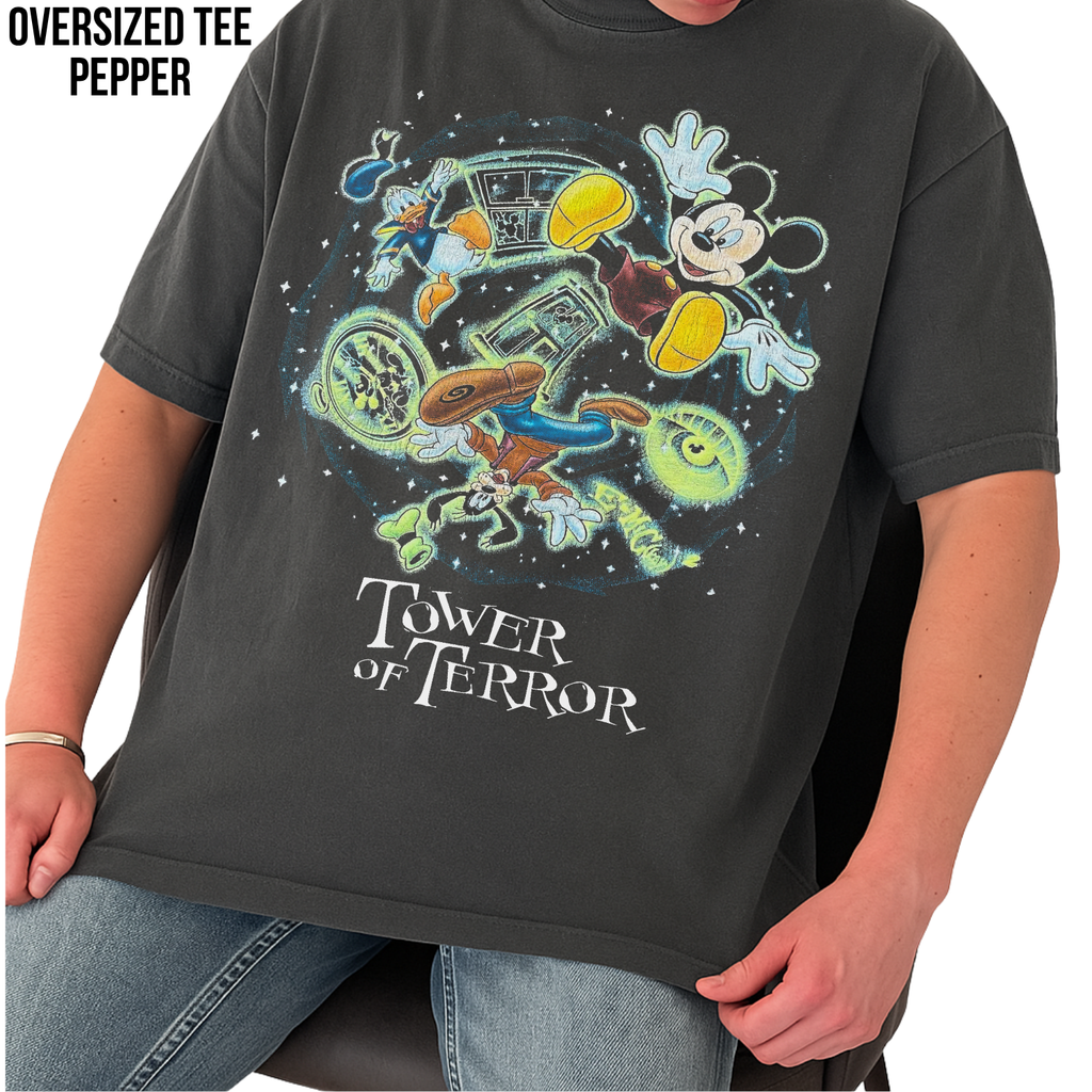 Vintage Tower of Terror Shirt – Mickey Donald Goofy Ride Tee