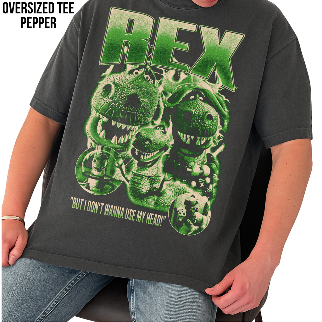 Toy Story Rex Shirt – But I Don't Wanna Use My Head Graphic Tee, Rex Dinosaur Fan Gift, Pixar Disney Toy Story Shirt