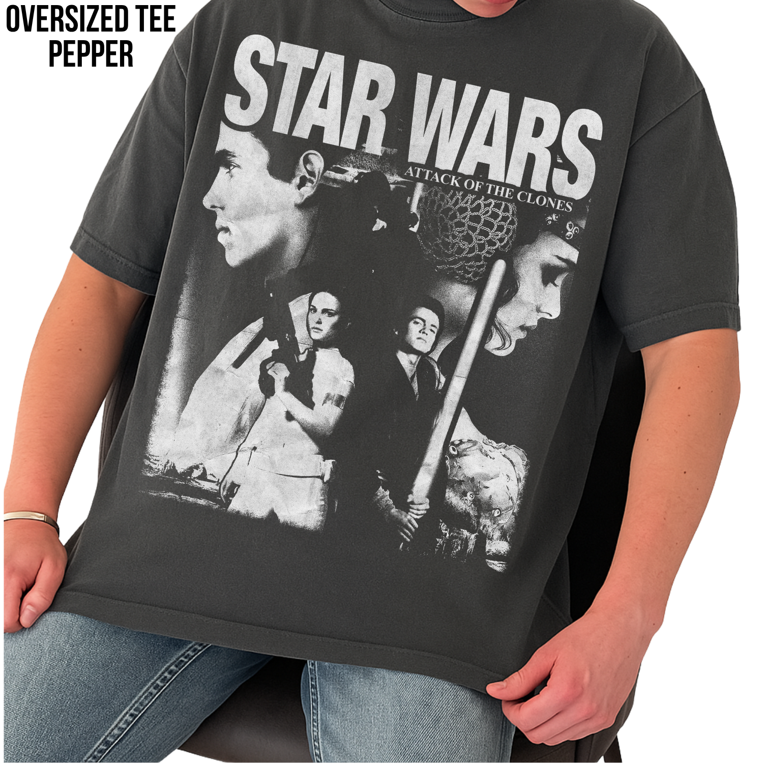 Retro Star Wars Shirt - Attack of the Clones Anakin Padme Shirt