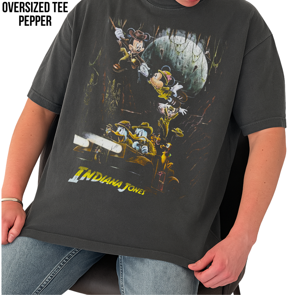 Mickey & Friends Indiana Jones Disney Shirt -  Vintage Disney Indiana Jones Ride Shirt