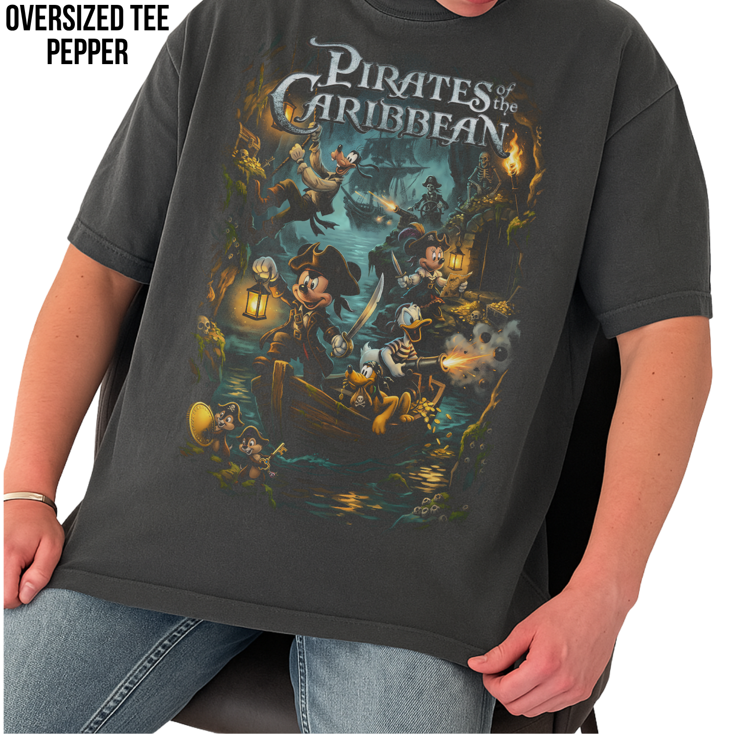 Vintage Disney Pirates of the Caribbean Shirt - Mickey & Friends Disney Shirt