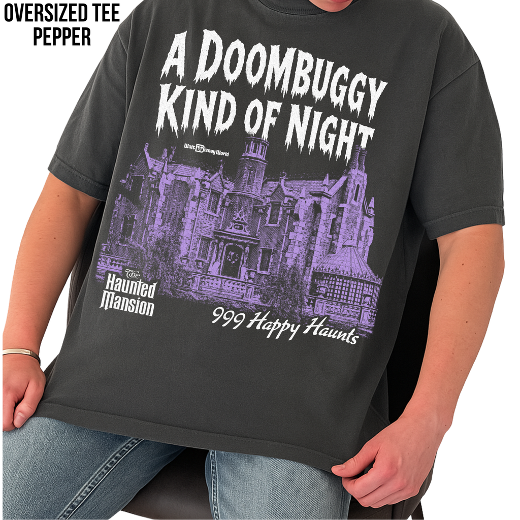 Haunted Mansion Shirt – A Doombuggy Kind of Night Haunted Mansion Tee, 999 Happy Haunts Graphic Shirt, Disney Haunted Mansion Fan Gift, Walt Disney World Halloween Shirt
