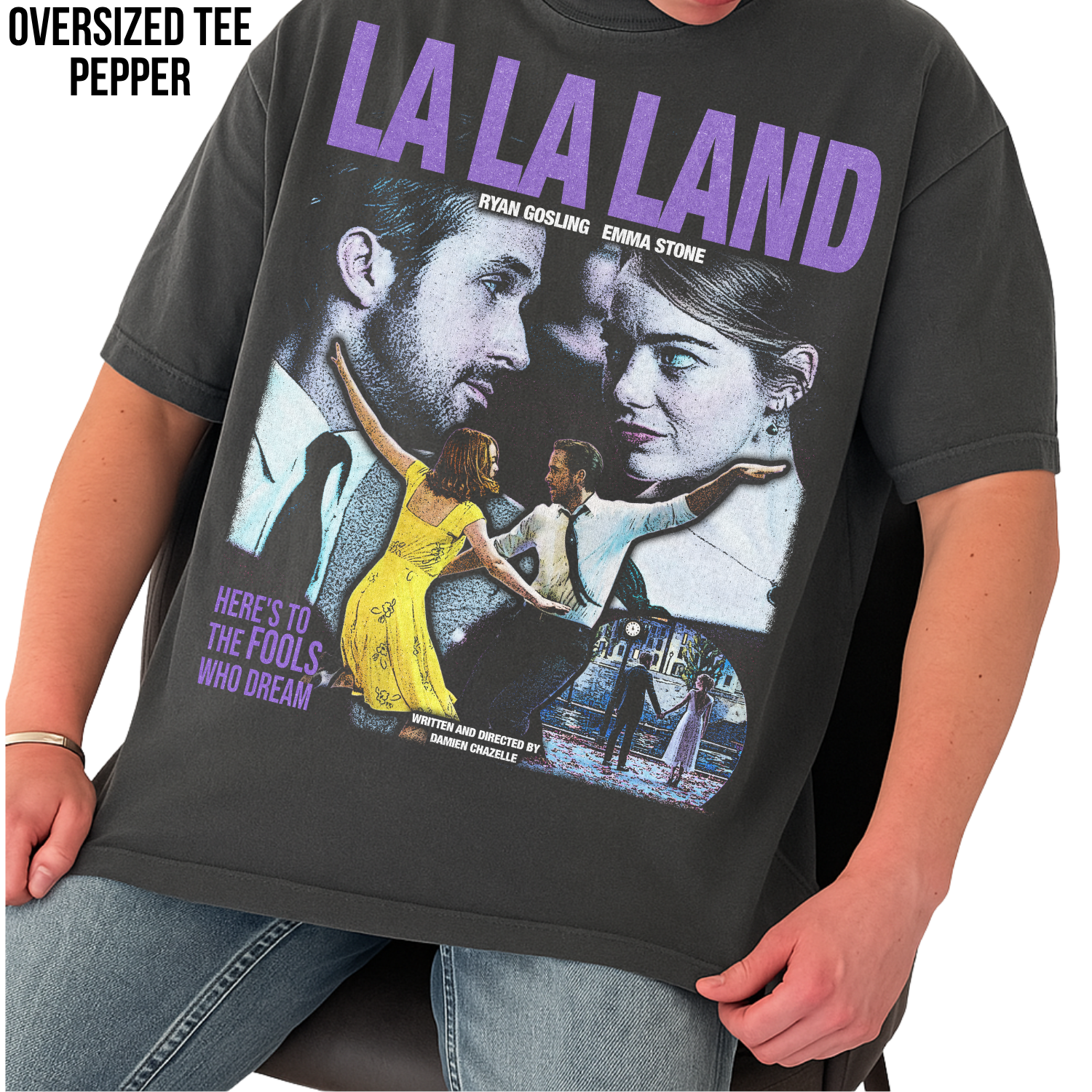 Retro La La Land Shirt - Ryan Gosling Emma Stone Movie Shirt