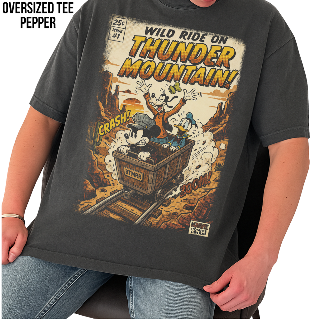Big Thunder Mountain Shirt – Mickey, Goofy & Donald Vintage Disney Ride Tee
