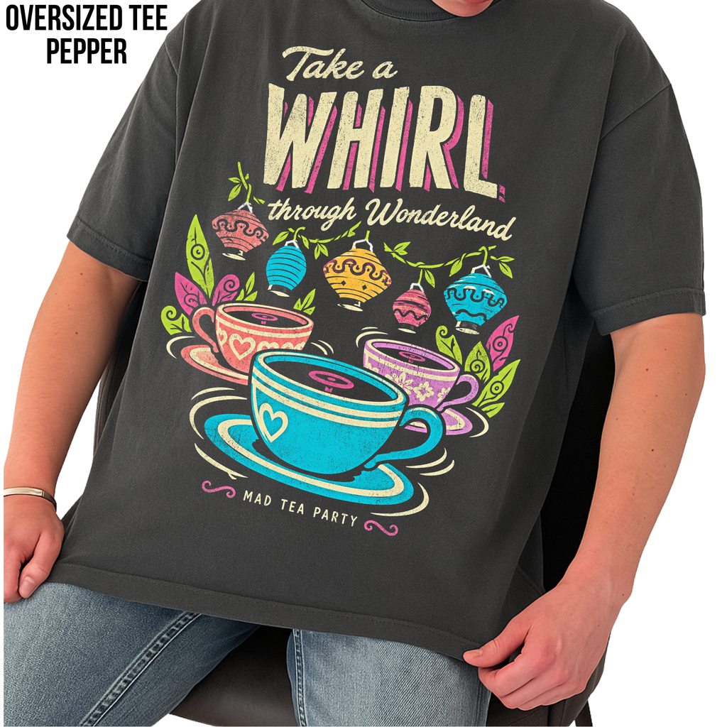 Mad Tea Party Shirt – Alice in Wonderland Teacups Disney Ride Graphic Shirt, Disney Parks Fan Gift, Vintage Wonderland Teacups Shirt, Retro Disney Attraction Merch