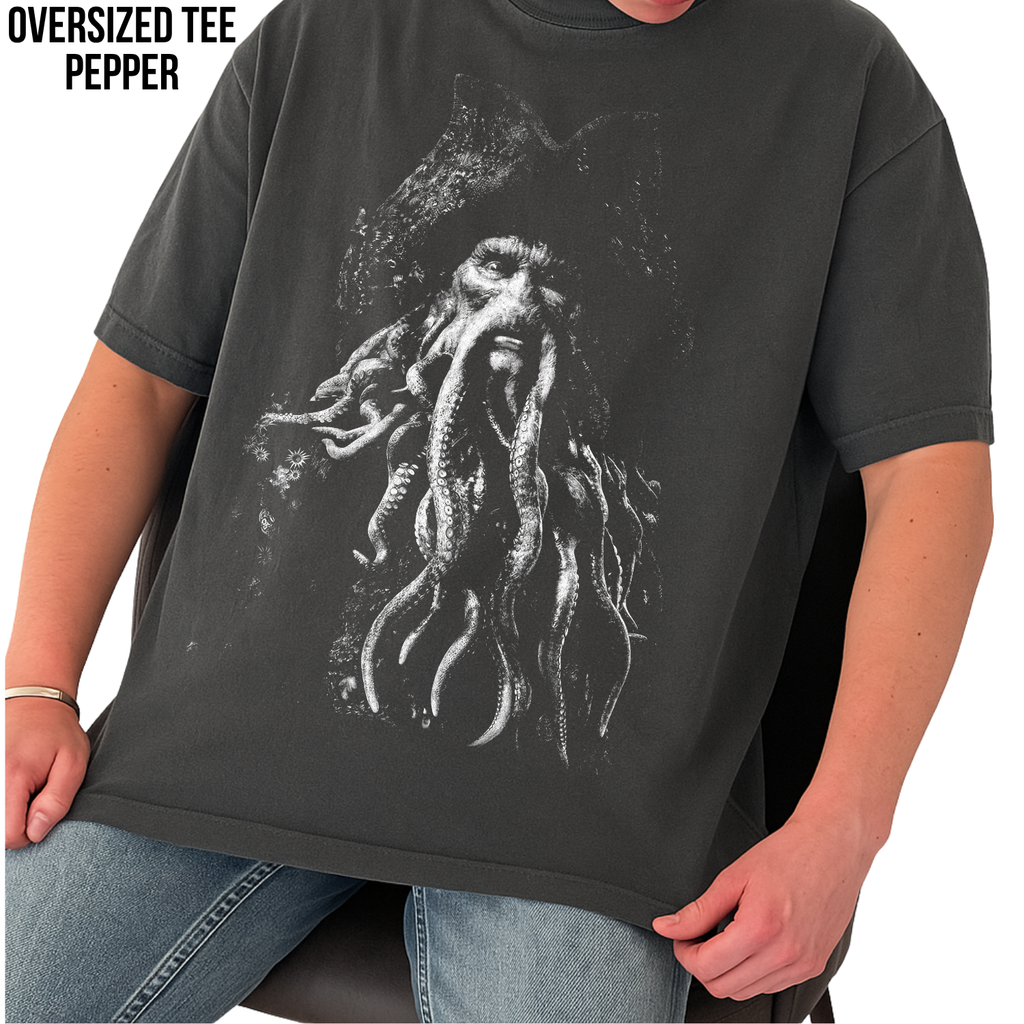 Davy Jones Shirt – Pirates of the Caribbean Davy Jones Portrait Tee, Davy Jones Graphic Shirt, Pirates of the Caribbean Fan Gift, Disney Pirates Shirt