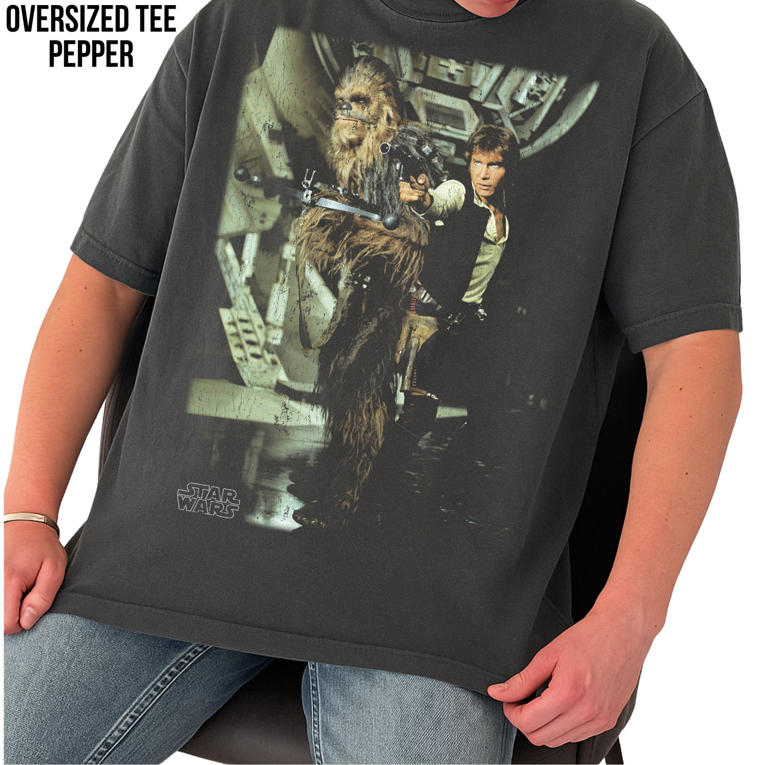 Star Wars Han Solo and Chewbacca Shirt – Millennium Falcon Graphic Tee, Star Wars Fan Gift, Original Trilogy Shirt