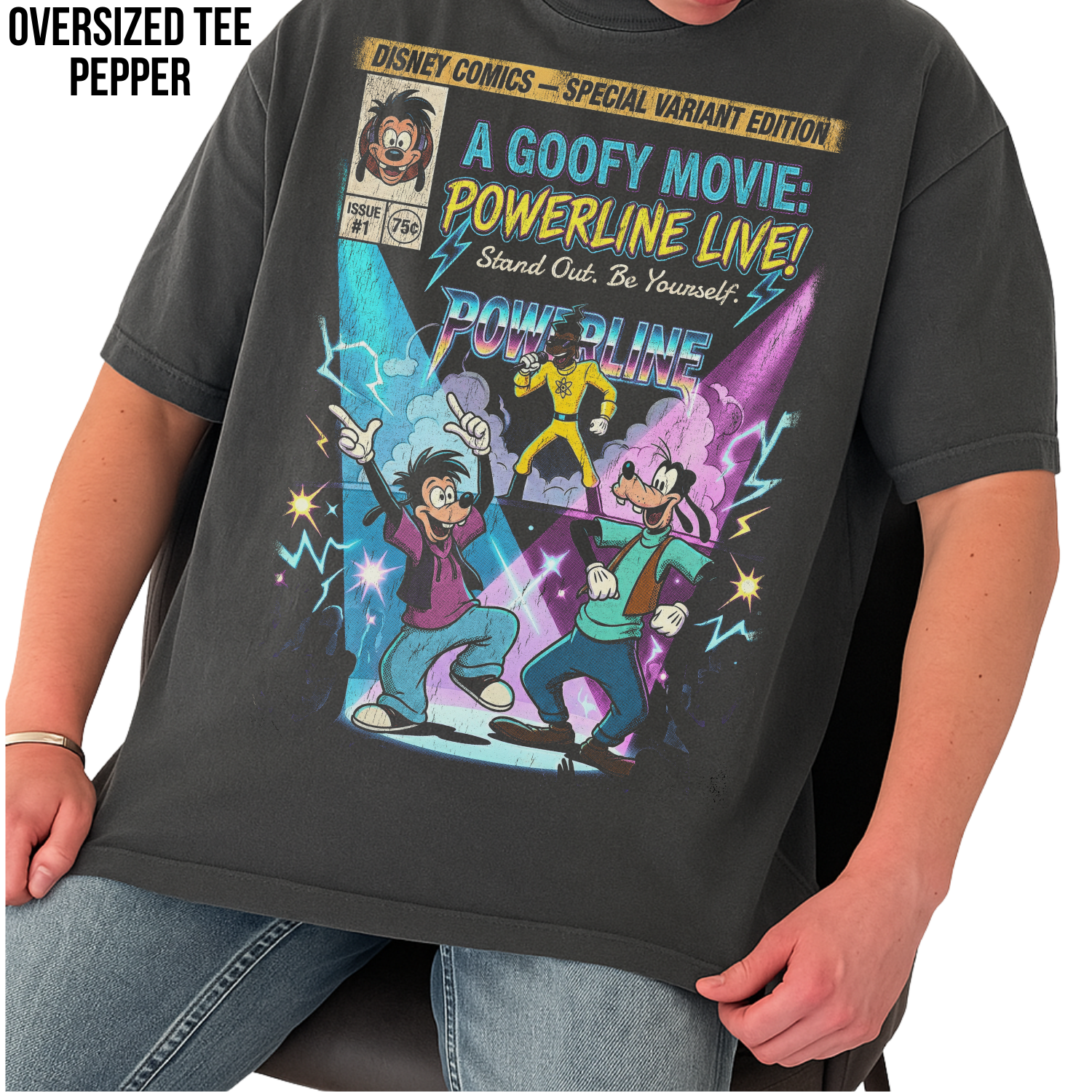 A Goofy Movie Powerline Shirt: Disney Max & Goofy Graphic Tee