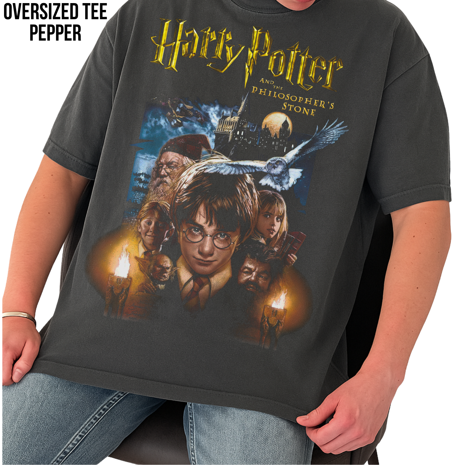 Harry Potter Philosopher’s Stone Shirt – Vintage Hogwarts Graphic Tee