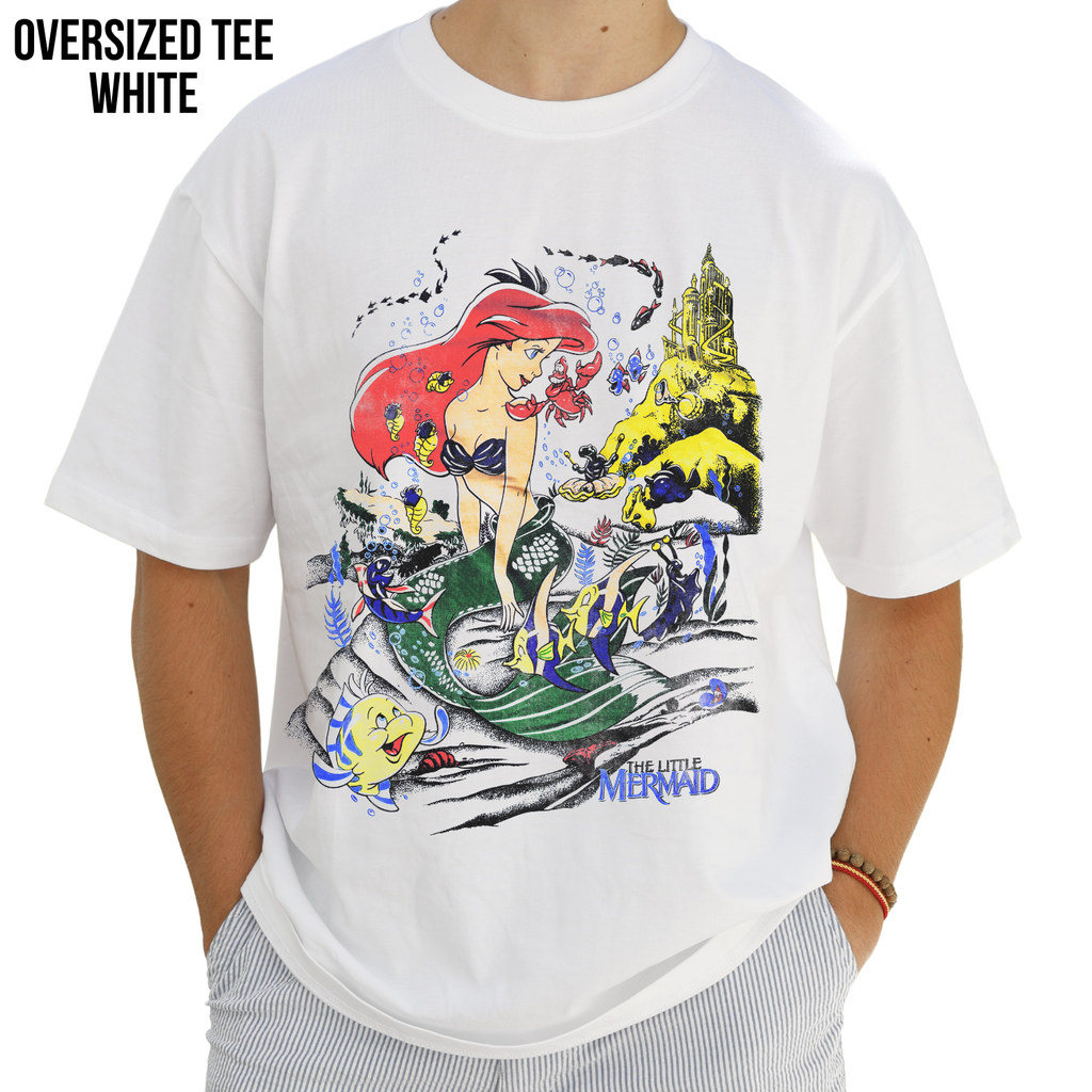 Little Mermaid Shirt – Disney The Little Mermaid Ariel Flounder Sebastian Vintage Graphic Tee, Ariel Disney Fan Gift, Little Mermaid Shirt, Disney Princess Shirt