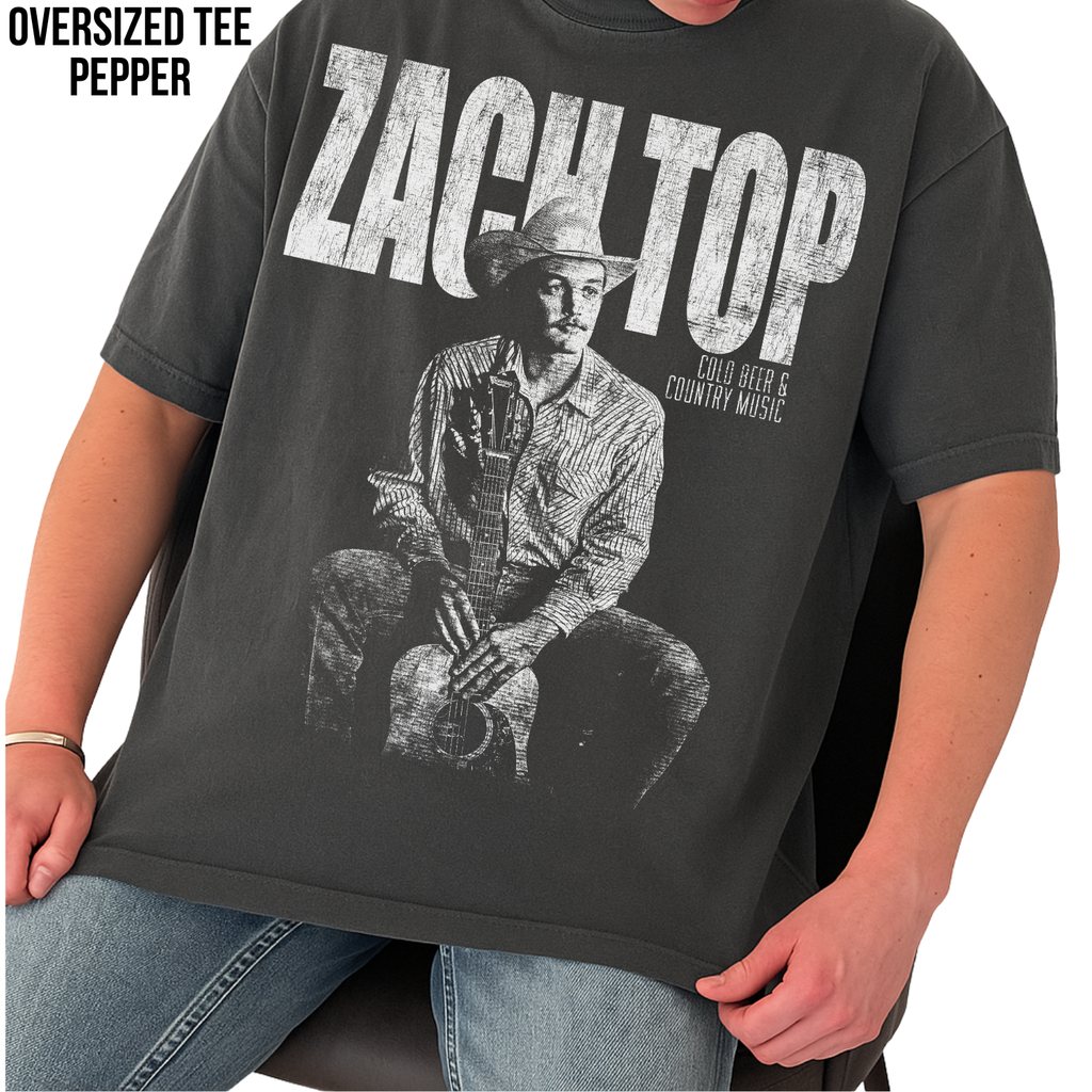 Vintage Zach Top Shirt – Cold Beer & Country Music Tee