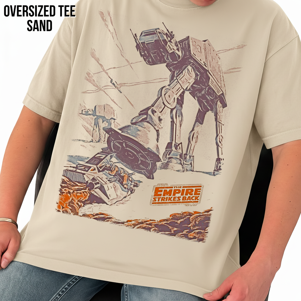 Star Wars Empire Strikes Back Shirt – AT-AT Battle of Hoth Graphic Tee