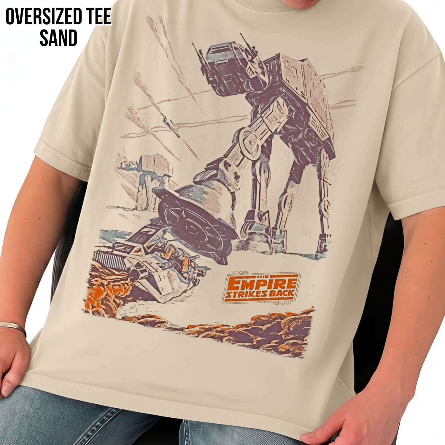 Star Wars Empire Strikes Back Shirt – AT-AT Battle of Hoth Graphic Tee
