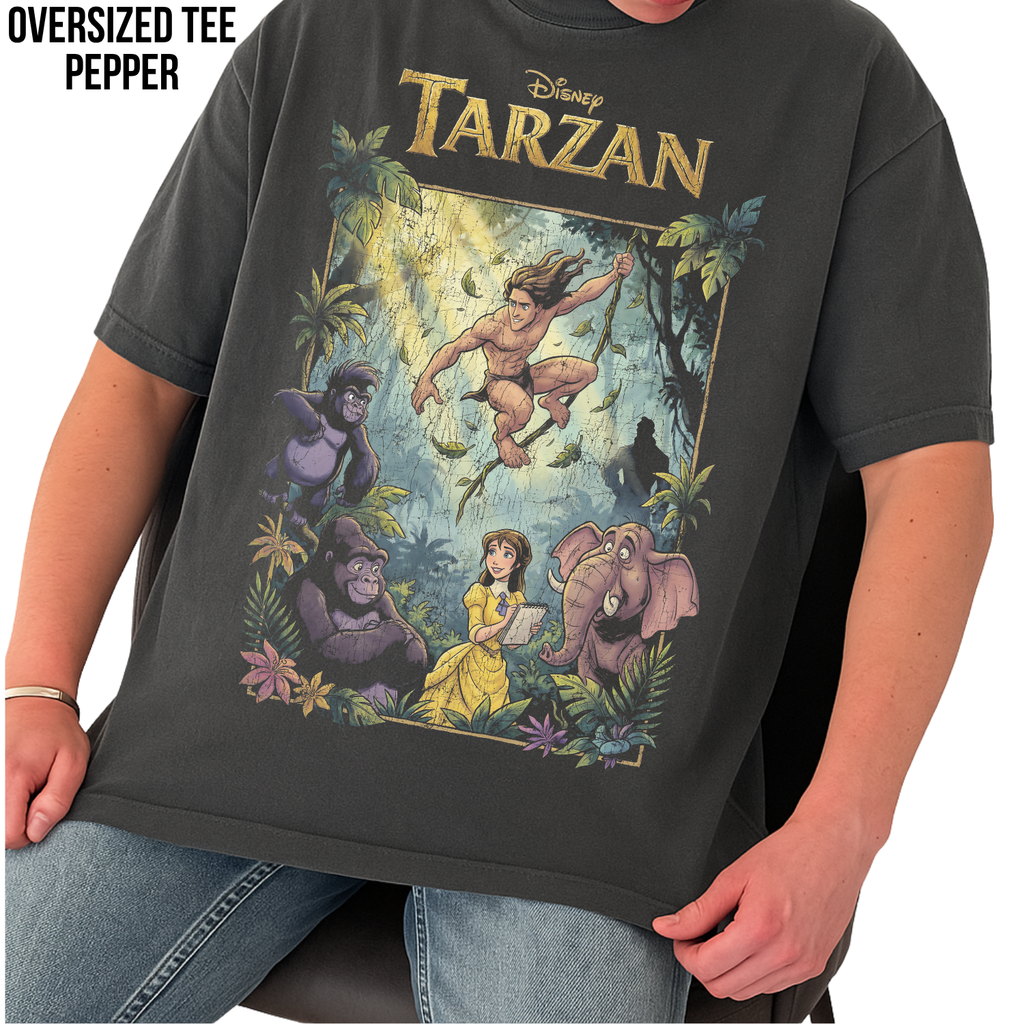 Disney Tarzan Shirt – Tarzan and Jane Graphic Tee, Disney Vintage Shirt