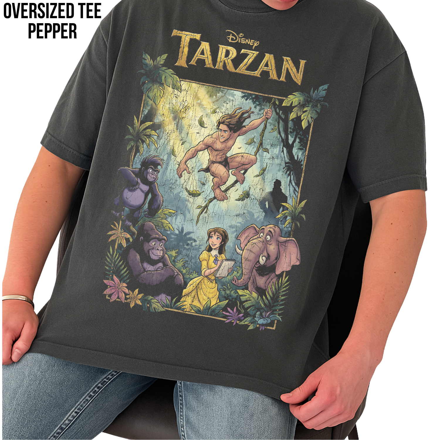 Disney Tarzan Shirt – Tarzan and Jane Graphic Tee, Disney Vintage Shirt
