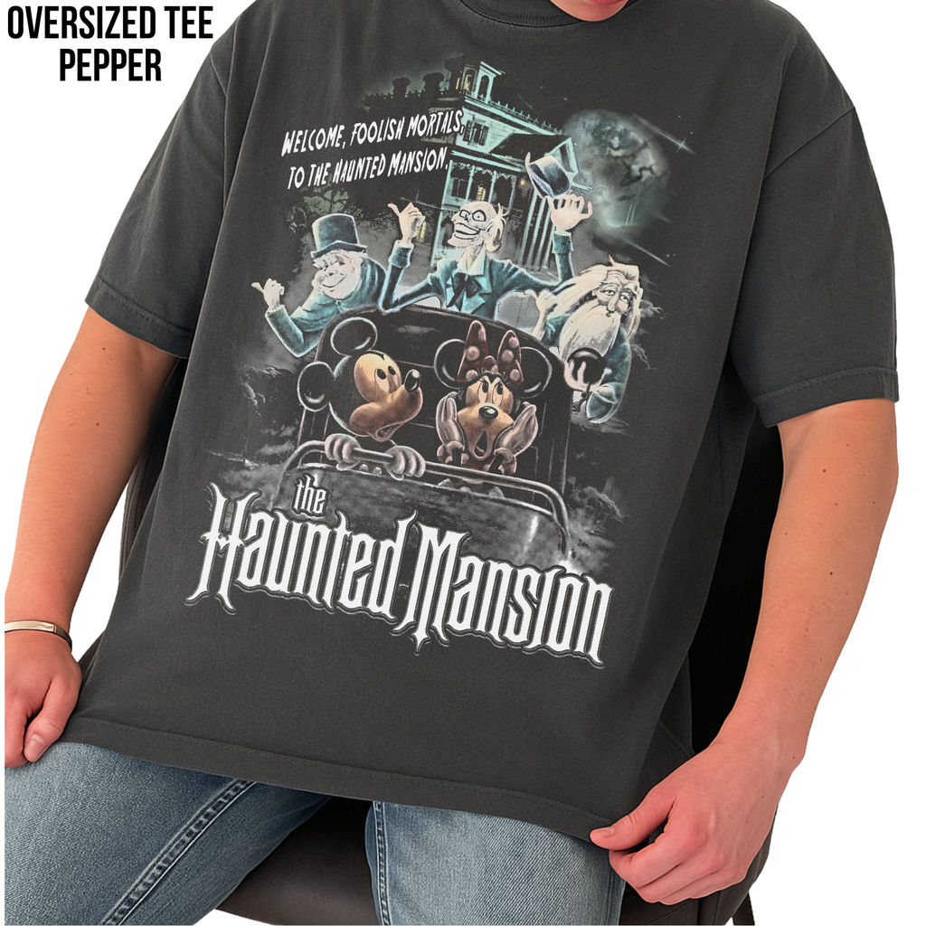 Vintage Disney Haunted Mansion Tee - Mickey Minnie Disney Shirt