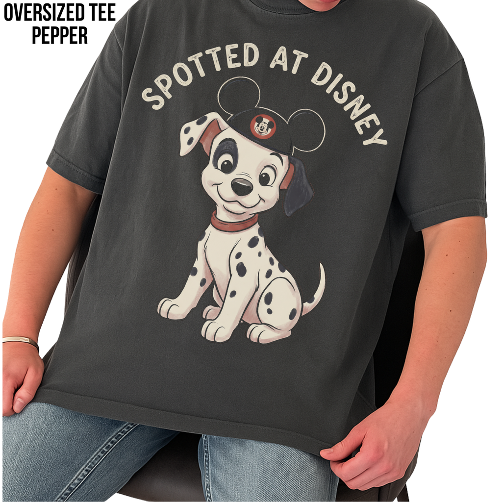 Disney Dalmatian Shirt – Spotted At Disney Graphic Tee, 101 Dalmatians Disney Fan Gift, Disneyland Dog Shirt, Disney Trip Tee