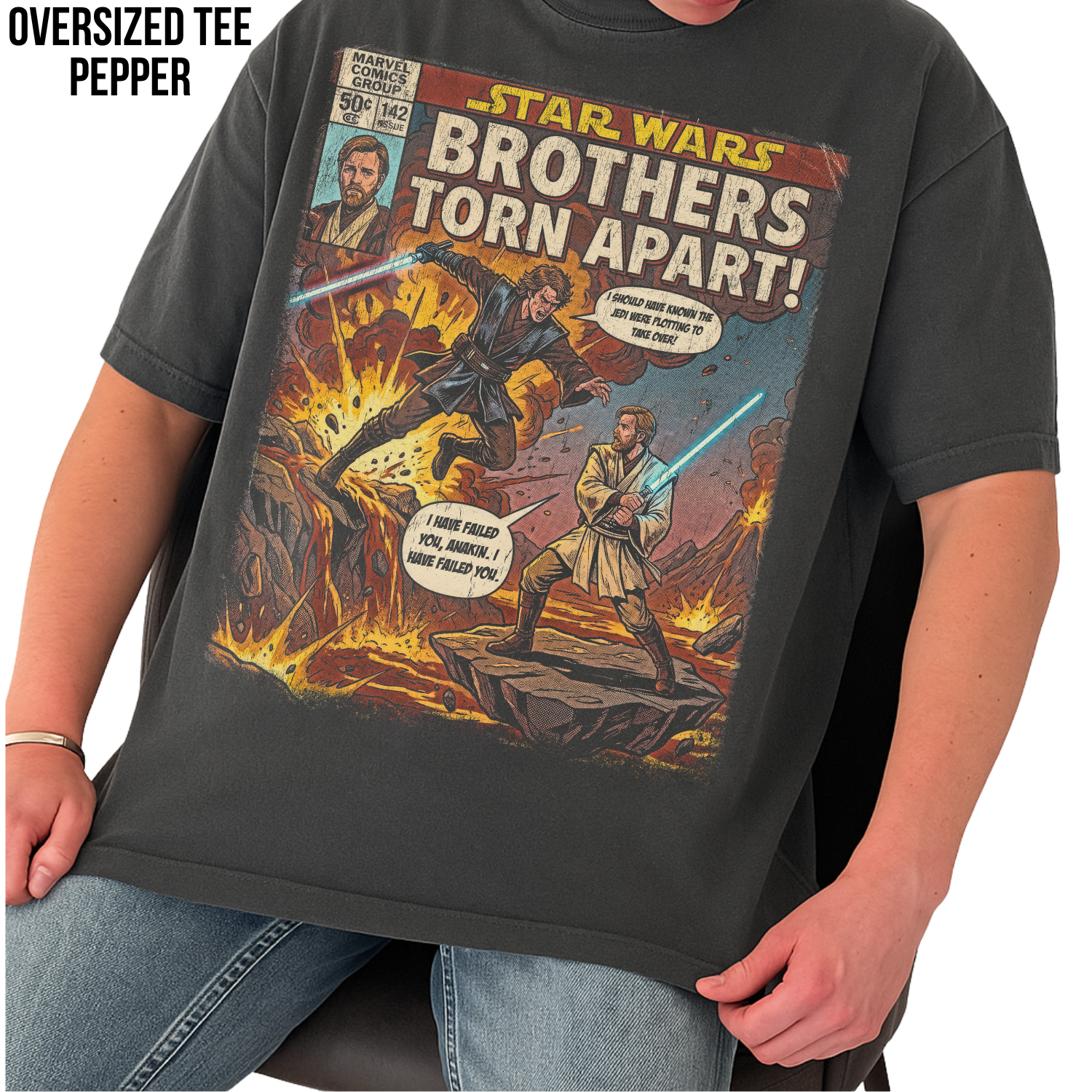 Star Wars Revenge of the Sith Shirt – Anakin vs Obi-Wan Comic Tee