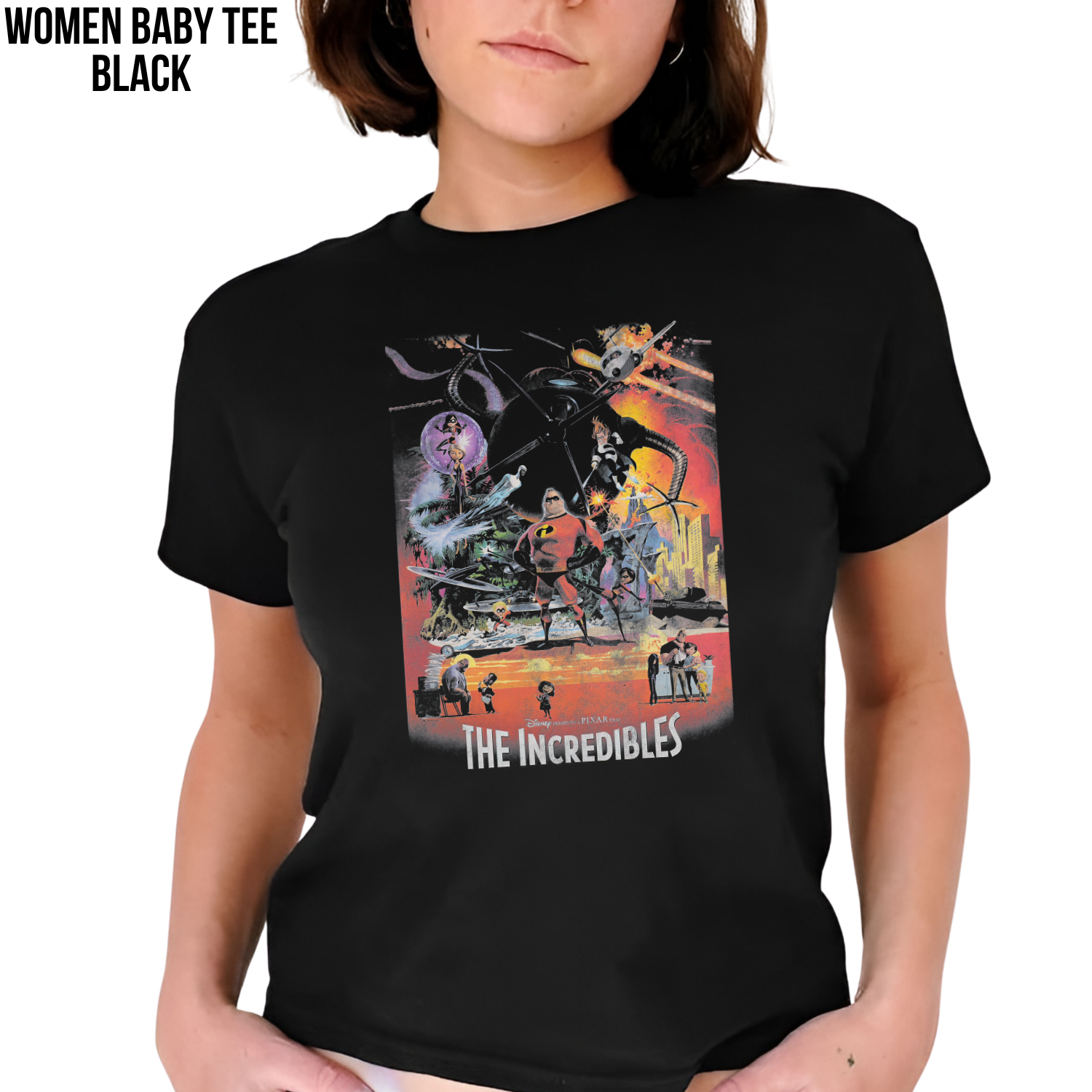 Disney Pixar The Incredibles Shirt – Incredibles Movie Poster Graphic Tee
