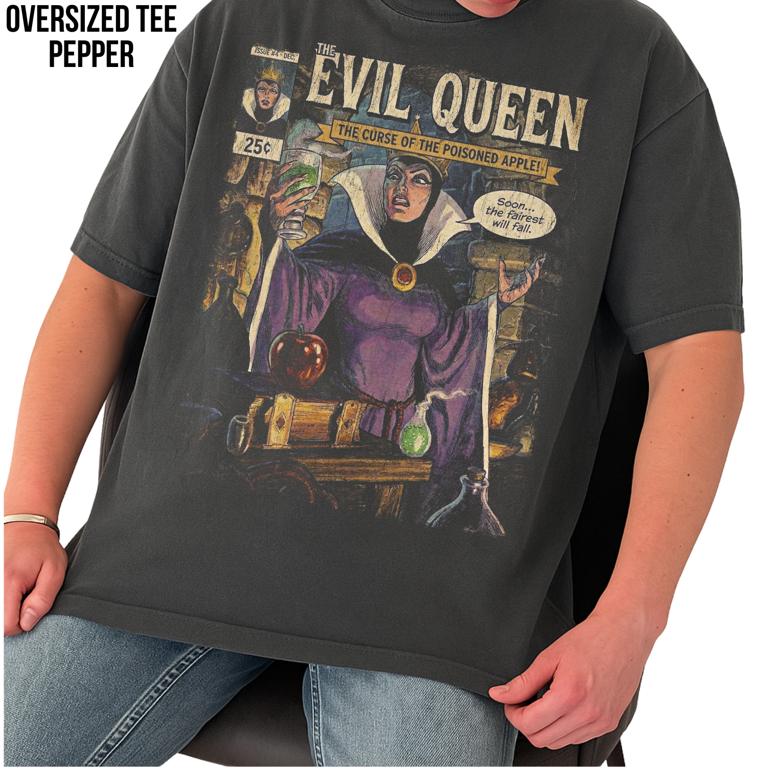 Evil Queen Snow White Poisoned Apple Shirt - Vintage Disney Villains Tee