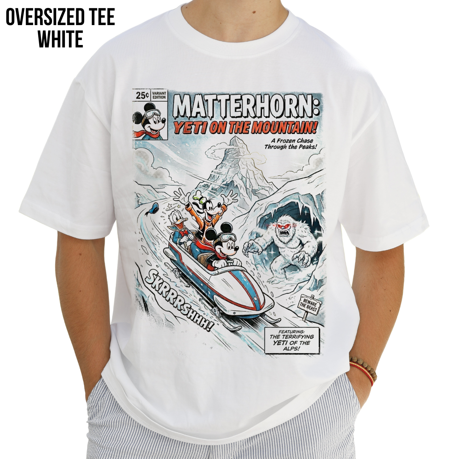 Disney Matterhorn Bobsleds Shirt - Mickey Donald Goofy Graphic