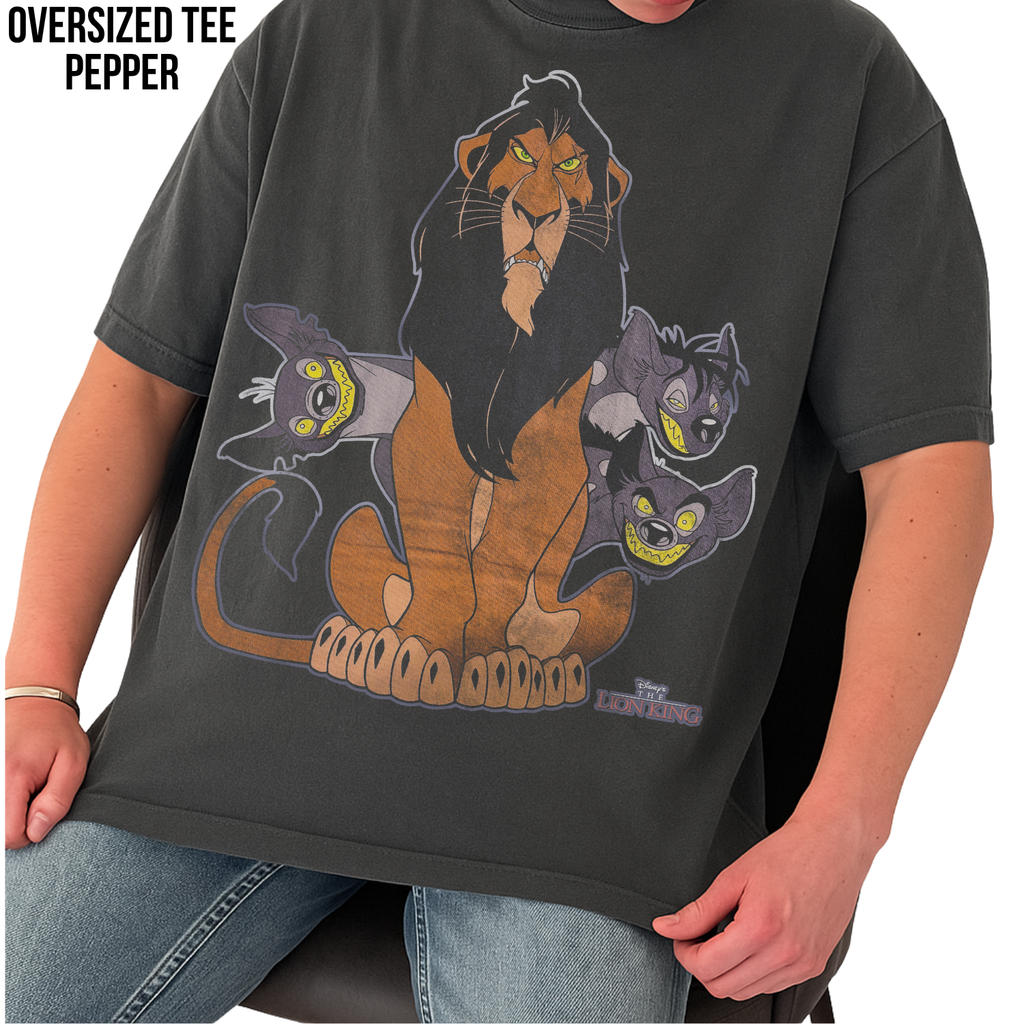 Lion King Scar Shirt – Disney Lion King Scar and Hyenas Graphic Tee, Scar Disney Villain Fan Gift, Lion King Shirt, Disney Villain Shirt
