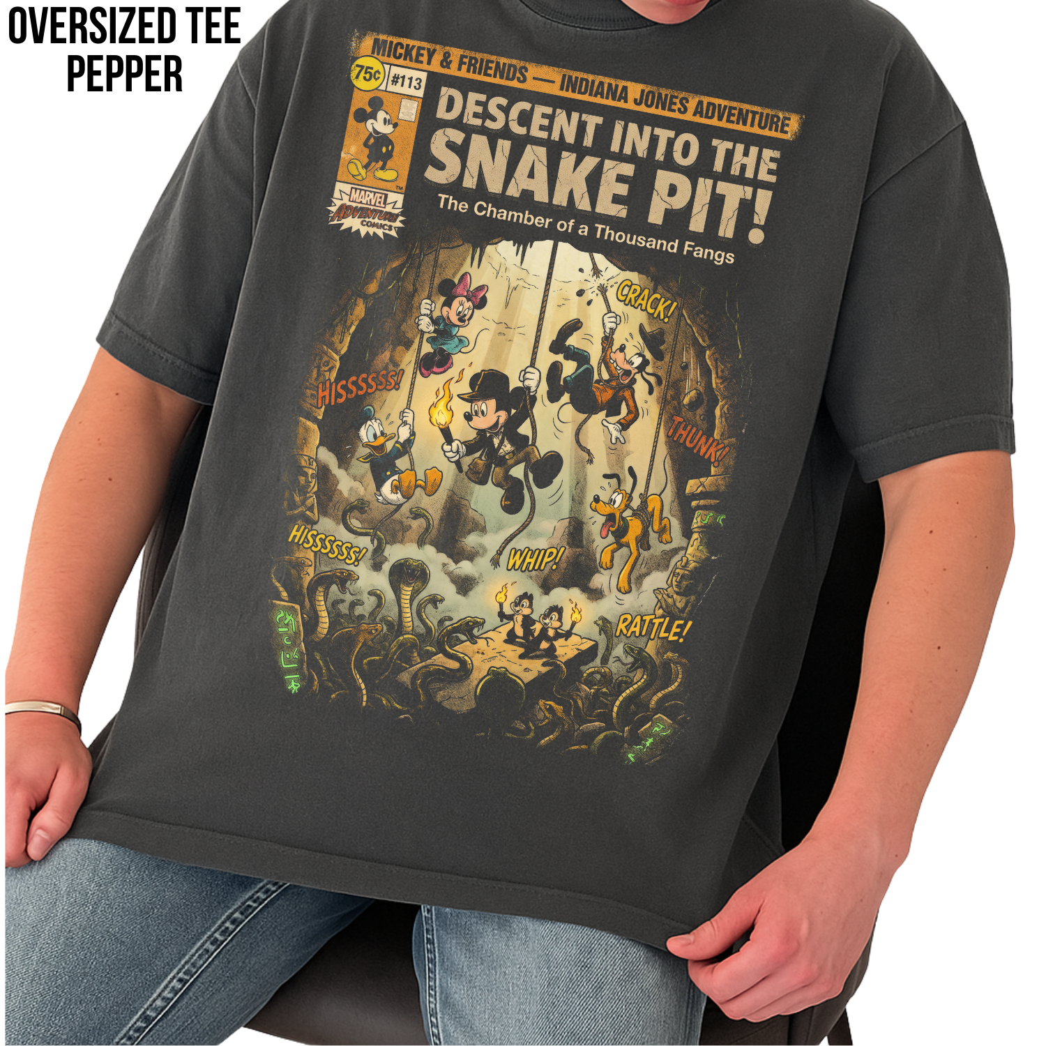 Mickey & Friends Indiana Jones Snake Pit Shirt: Mickey Indiana Jones Adventure T-Shirt