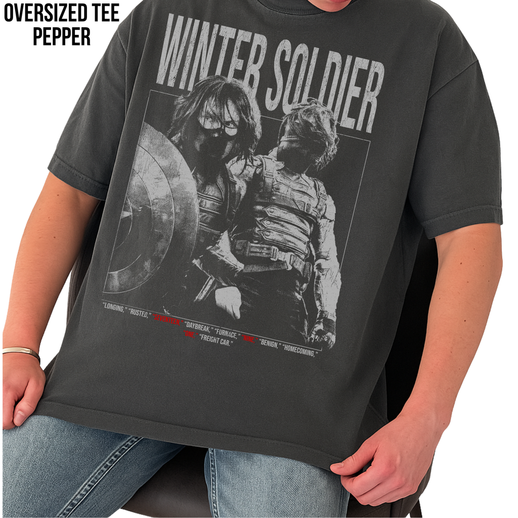 Vintage Winter Soldier Shirt – Bucky Barnes Marvel Graphic Tee