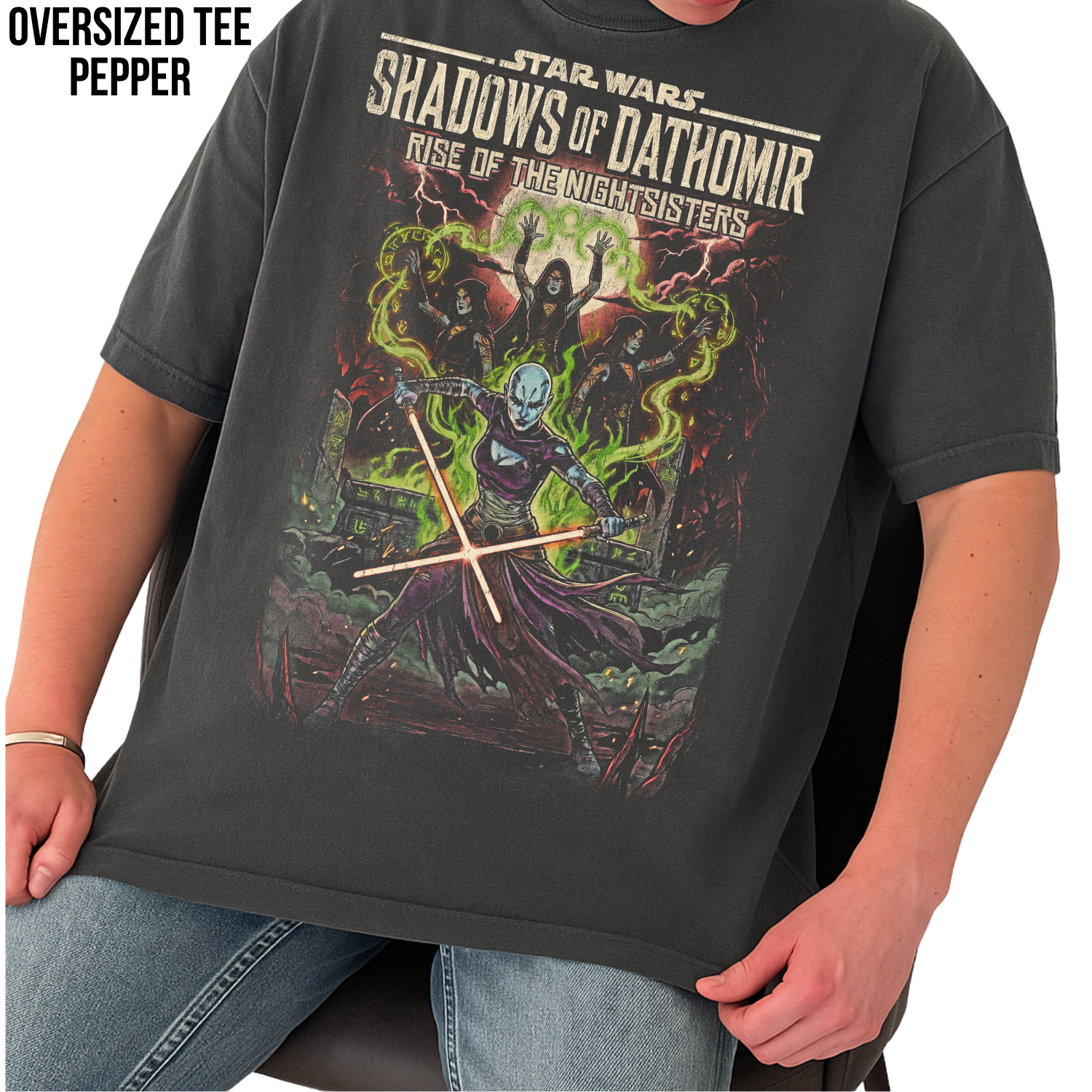 Star Wars Shadows of Dathomir Shirt – Asajj Ventress Nightsisters Vintage Comic Tee