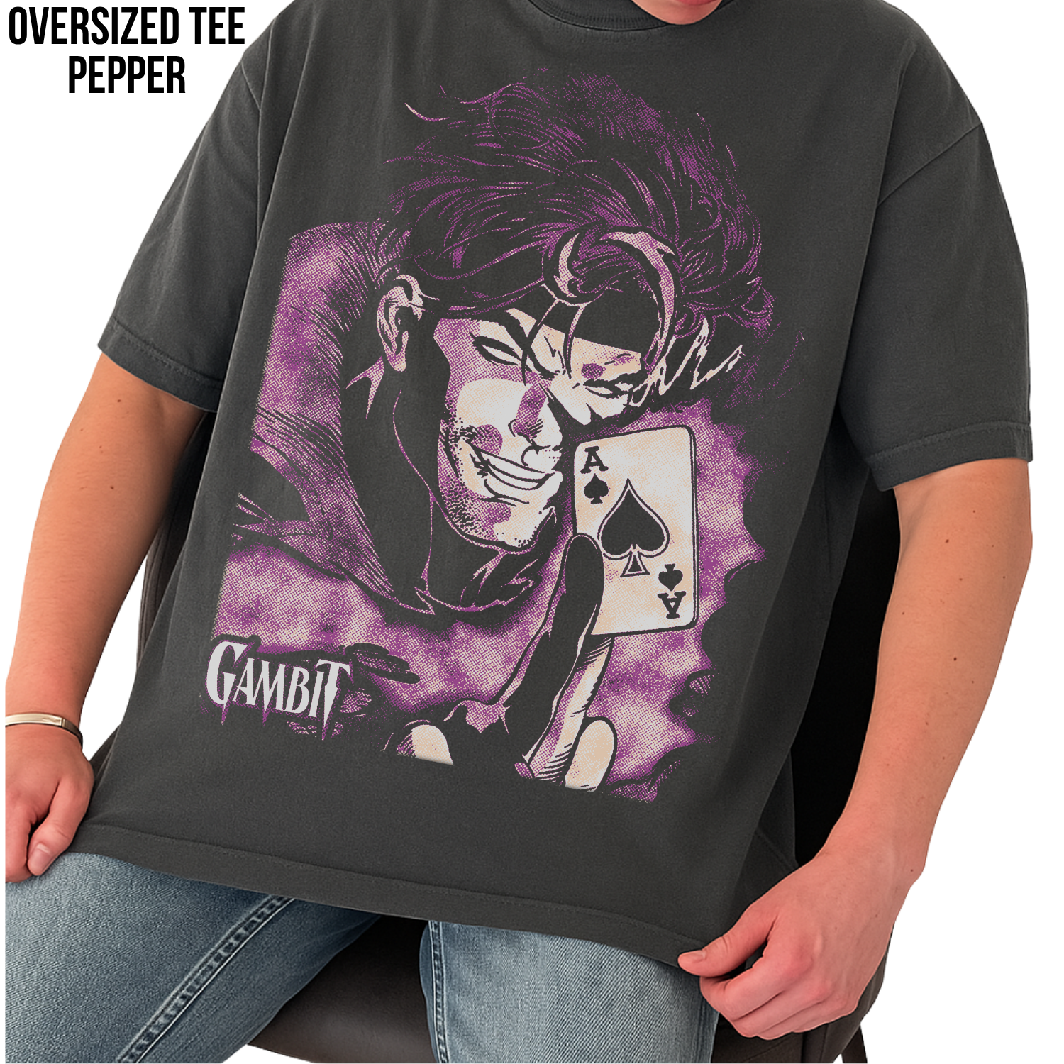 Gambit X-Men Shirt – Gambit Ace of Spades Comic Graphic Tee, Gambit Marvel Fan Gift, Remy LeBeau X-Men Shirt, Marvel Mutant Graphic Tee