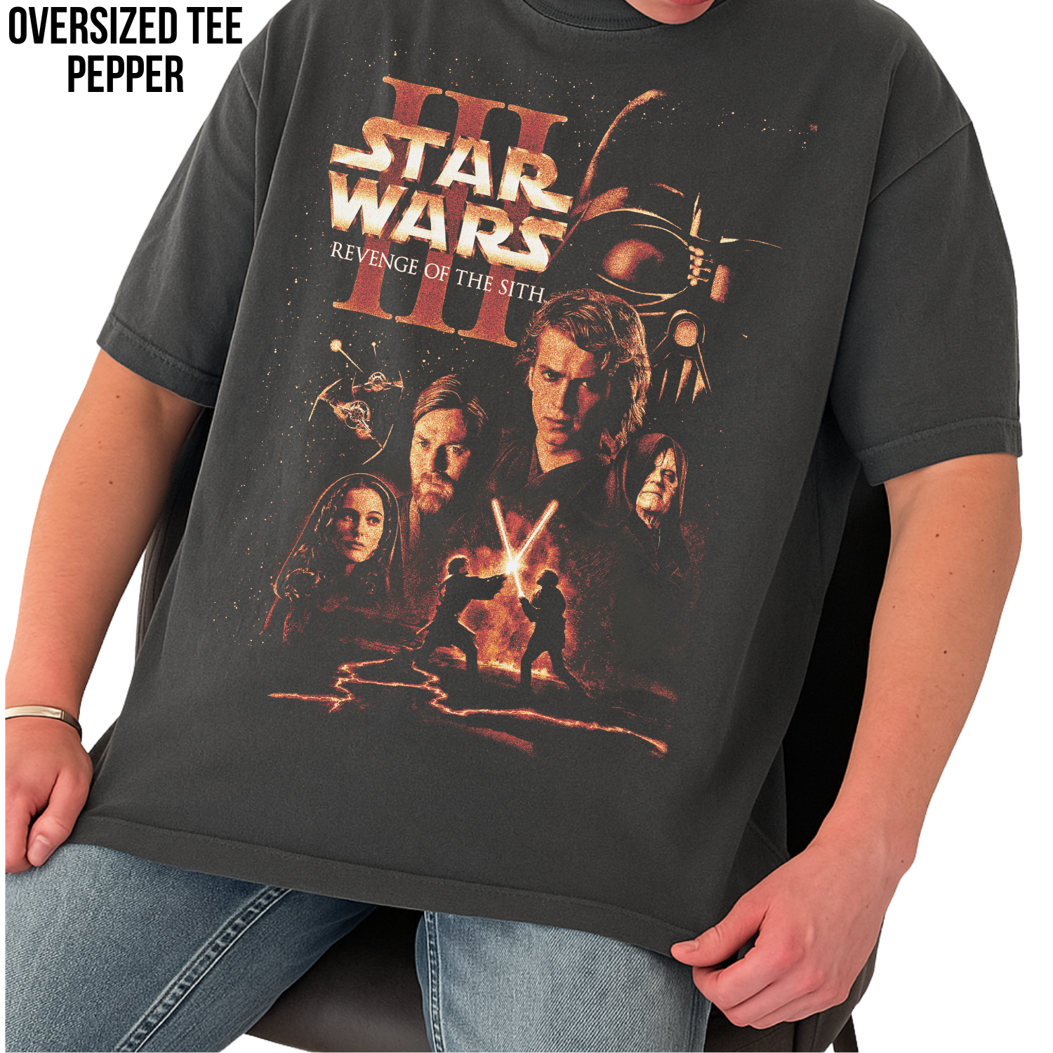 Star Wars Revenge of the Sith Shirt – Anakin vs Obi Wan Tee, Vintage Star Wars Episode 3 Shirt