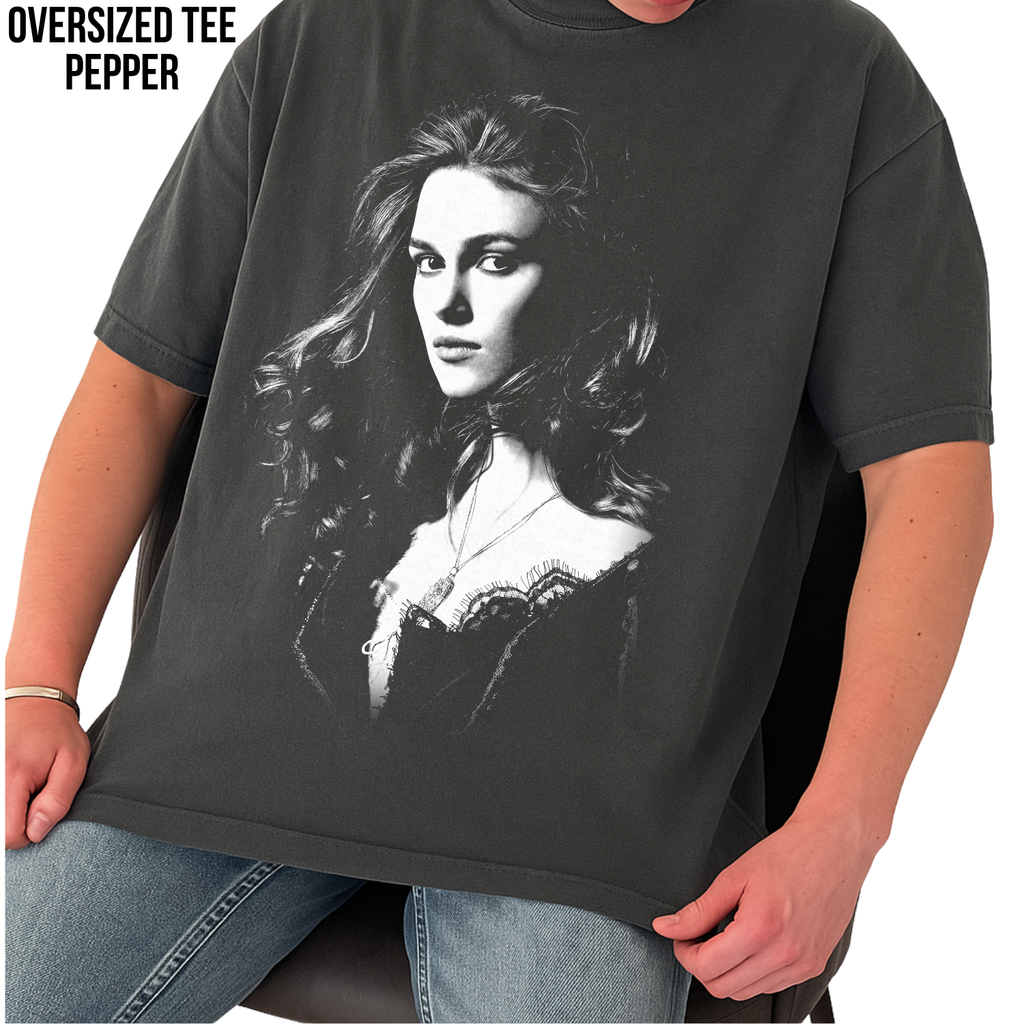 Elizabeth Swann Shirt – Fluch der Karibik Elizabeth Swann Portrait T-Shirt, Keira Knightley Piraten Fan Geschenk, Elizabeth Swann Grafik Shirt, Disney Piraten Shirt
