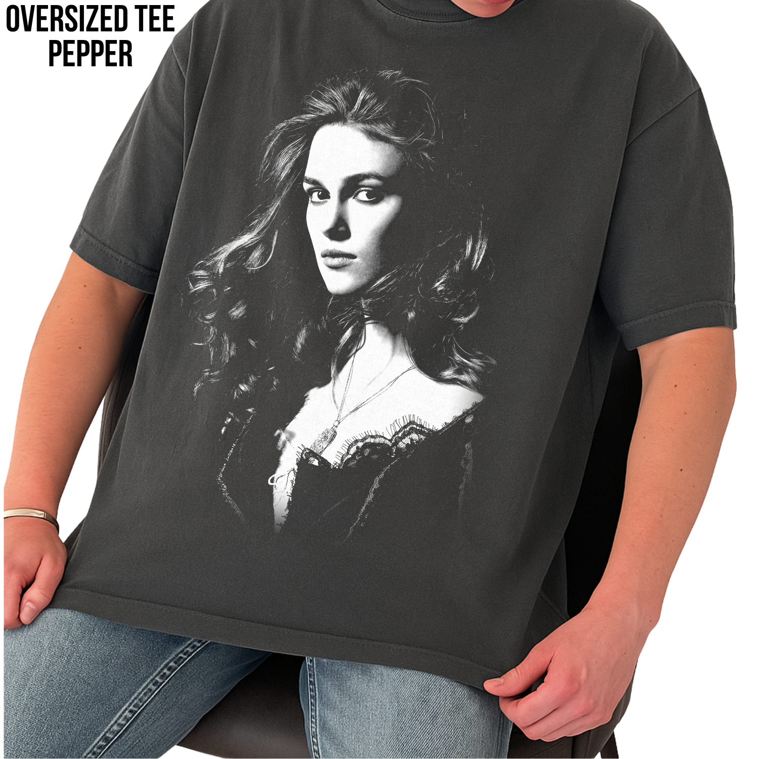 Elizabeth Swann Shirt – Fluch der Karibik Elizabeth Swann Portrait T-Shirt, Keira Knightley Piraten Fan Geschenk, Elizabeth Swann Grafik Shirt, Disney Piraten Shirt