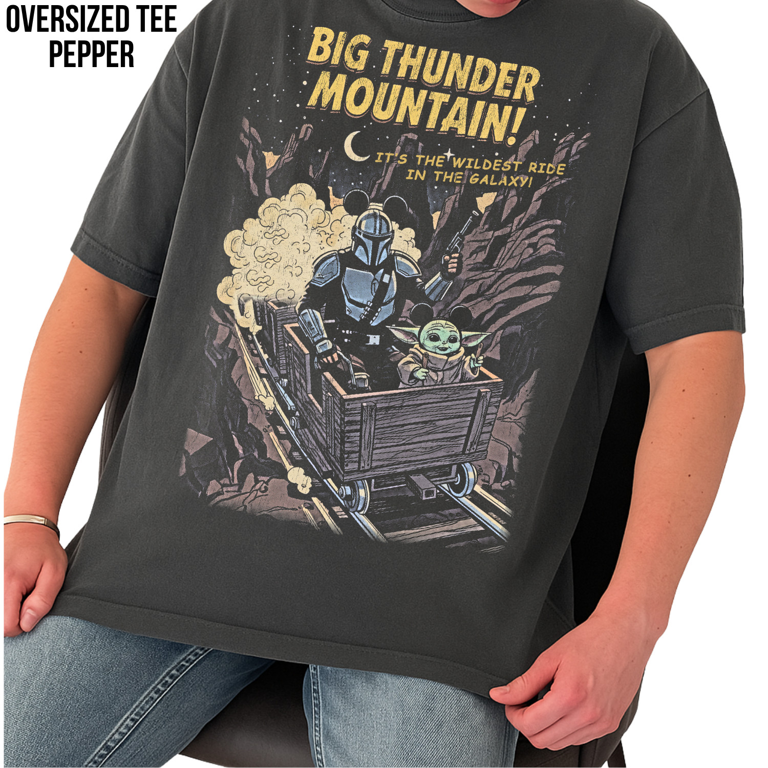 Mandalorian Big Thunder Mountain Shirt – Star Wars Disney Ride Tee, Grogu Mandalorian Shirt